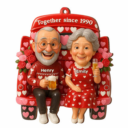 Together Since 1990, Celebrating Timeless Love With Hearts And Roses