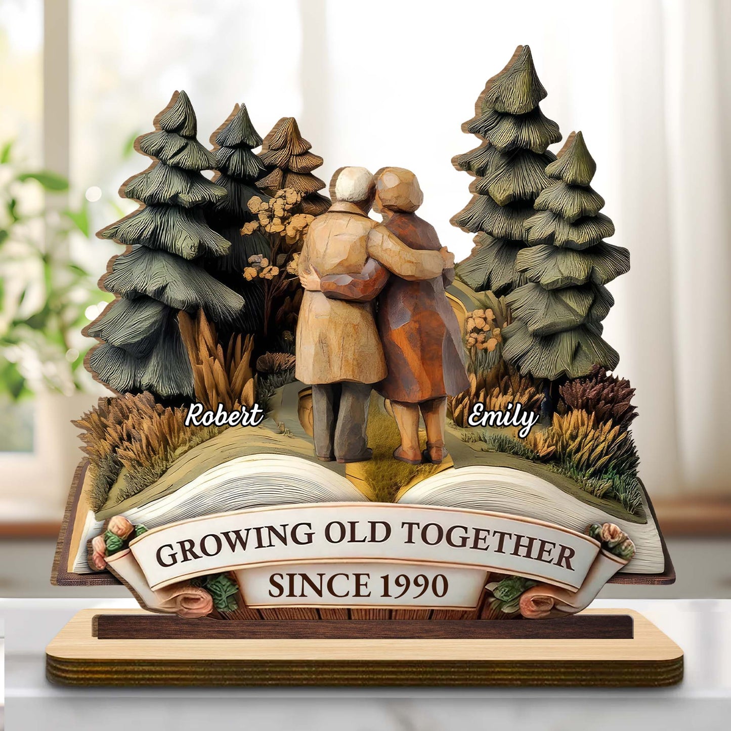 Growing Old Together With Couple And Trees