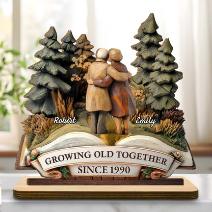 Growing Old Together With Couple And Trees