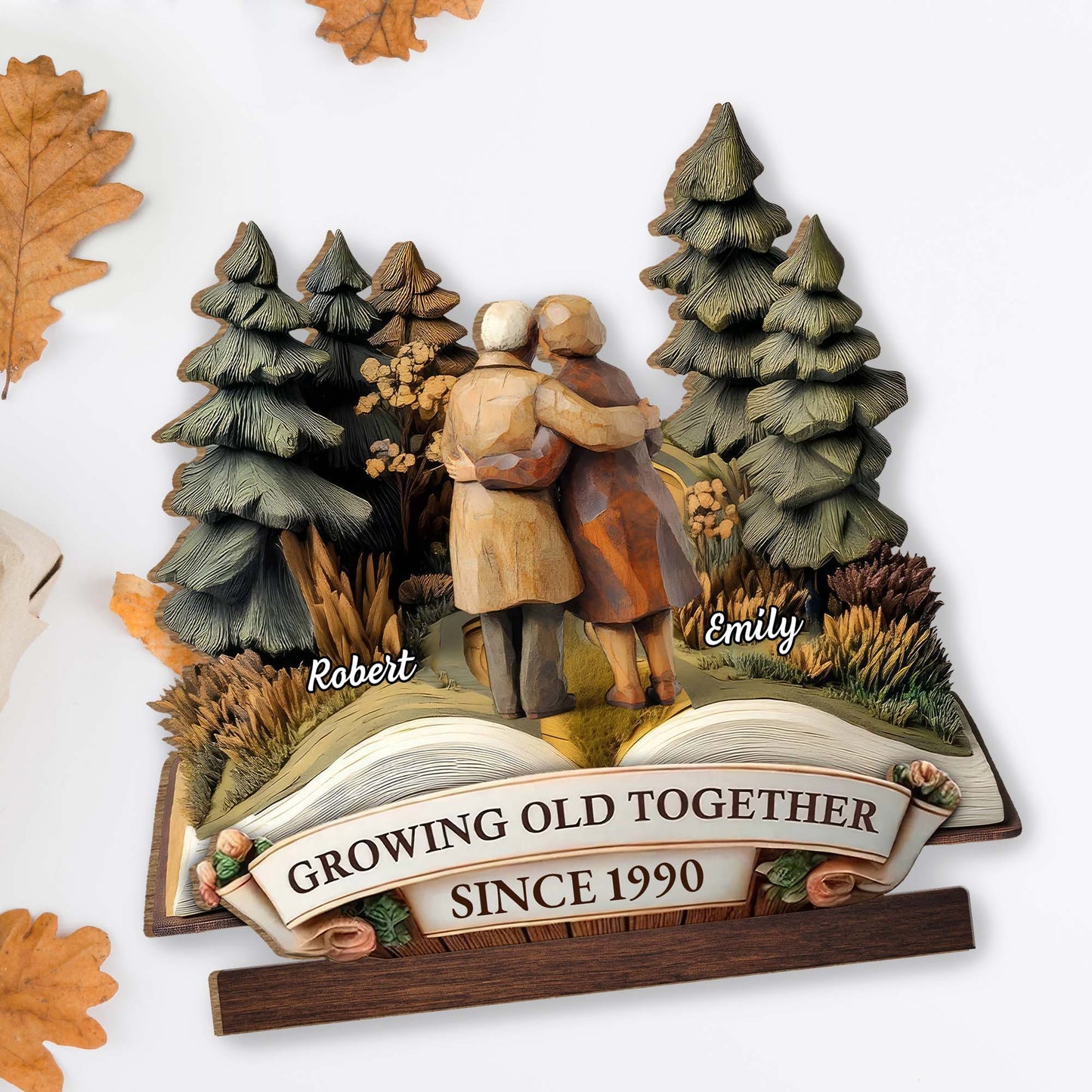 Growing Old Together With Couple And Trees