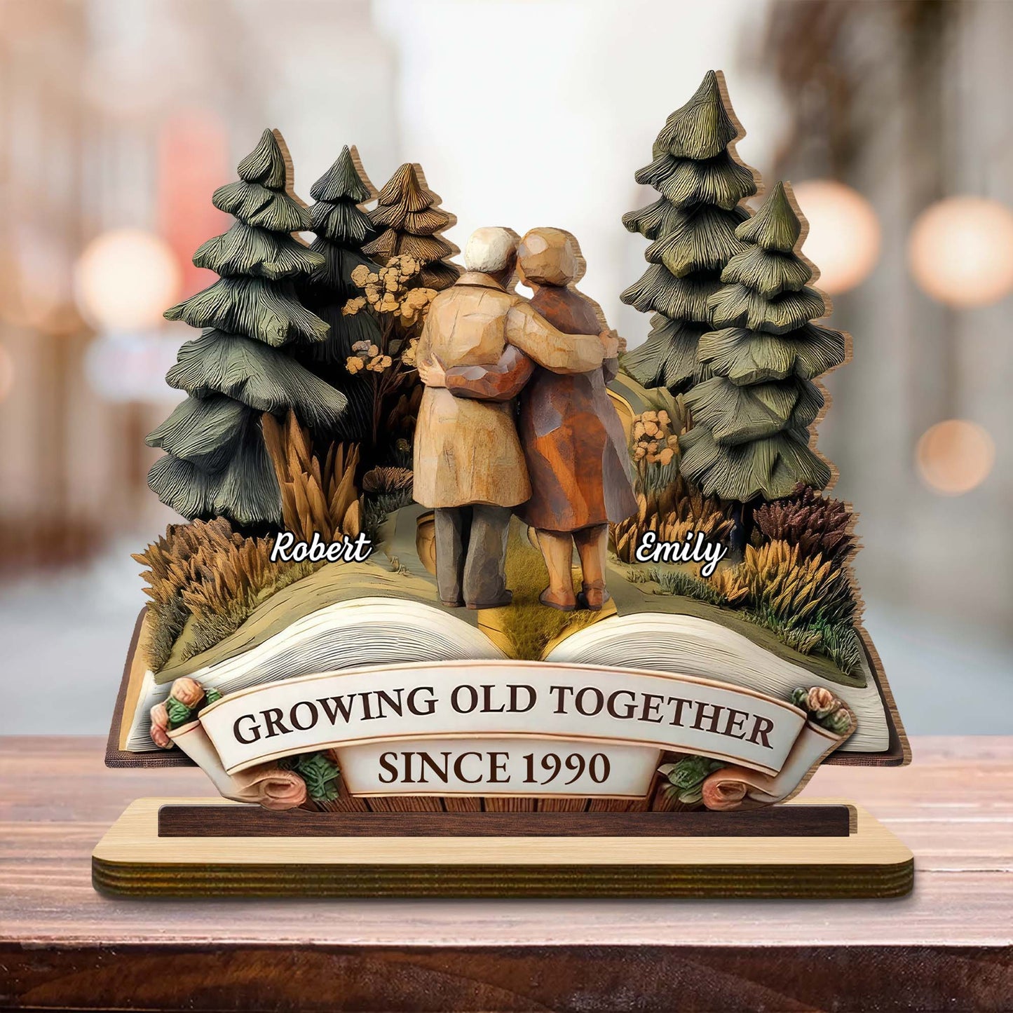 Growing Old Together With Couple And Trees