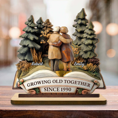 Growing Old Together With Couple And Trees