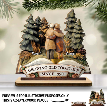 Growing Old Together With Couple And Trees