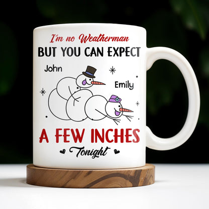 I'm No Weatherman, Expect A Few Inches Tonight, Snowmen Hearts Design