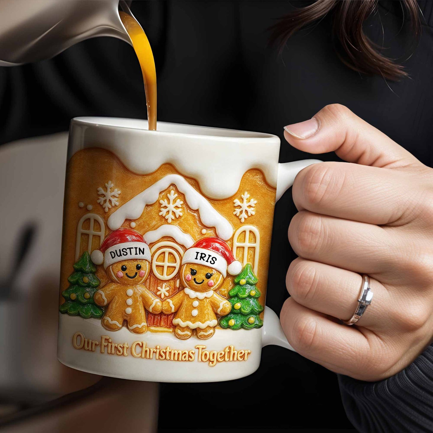 Our First Christmas Together Gingerbread Couple