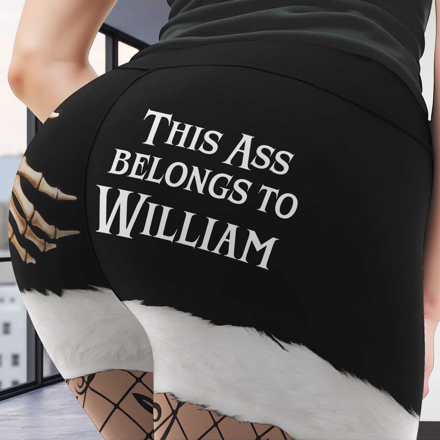 This Ass Belongs To My Love, Skeleton Hand Design