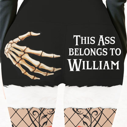 This Ass Belongs To My Love, Skeleton Hand Design