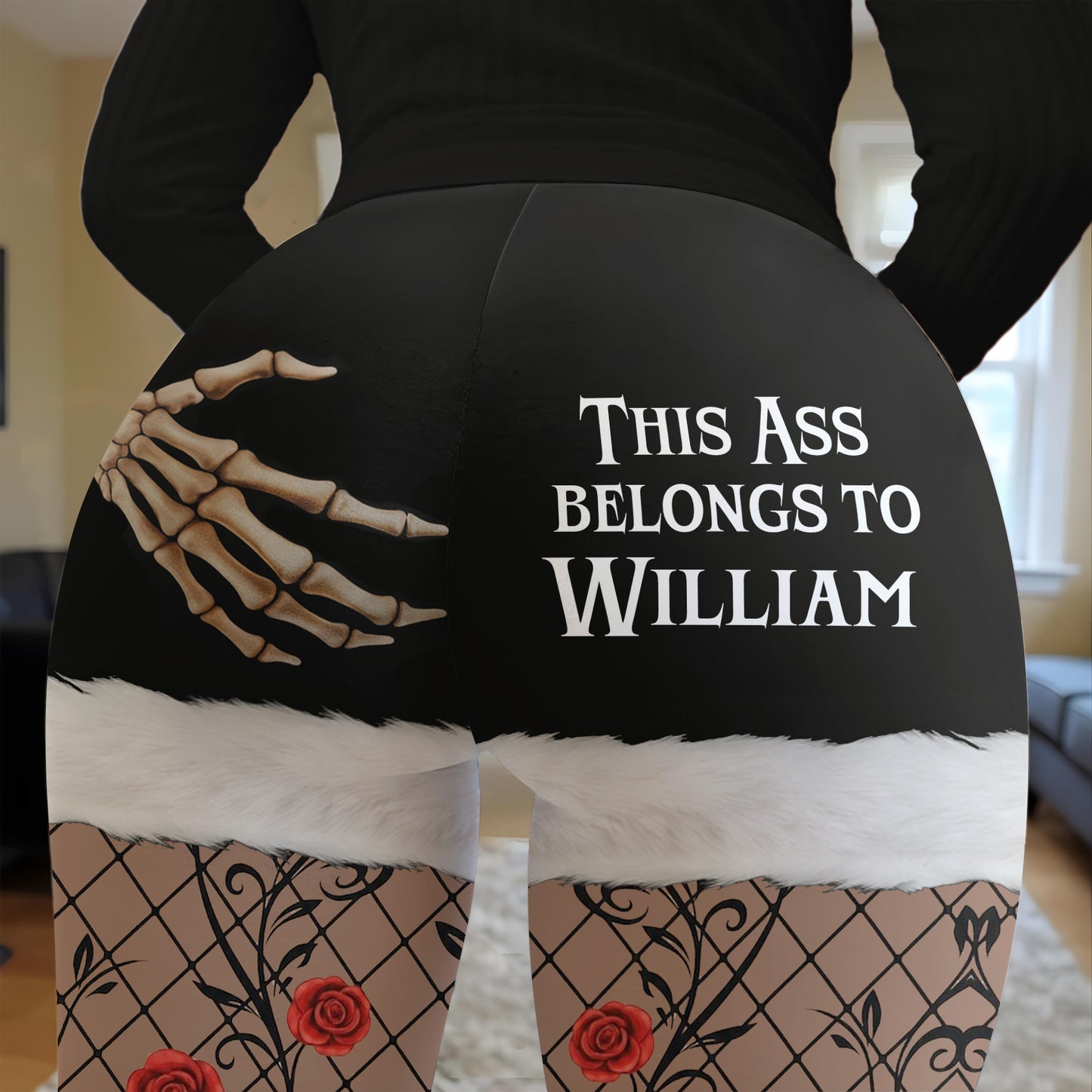 This Ass Belongs To My Love, Skeleton Hand Design