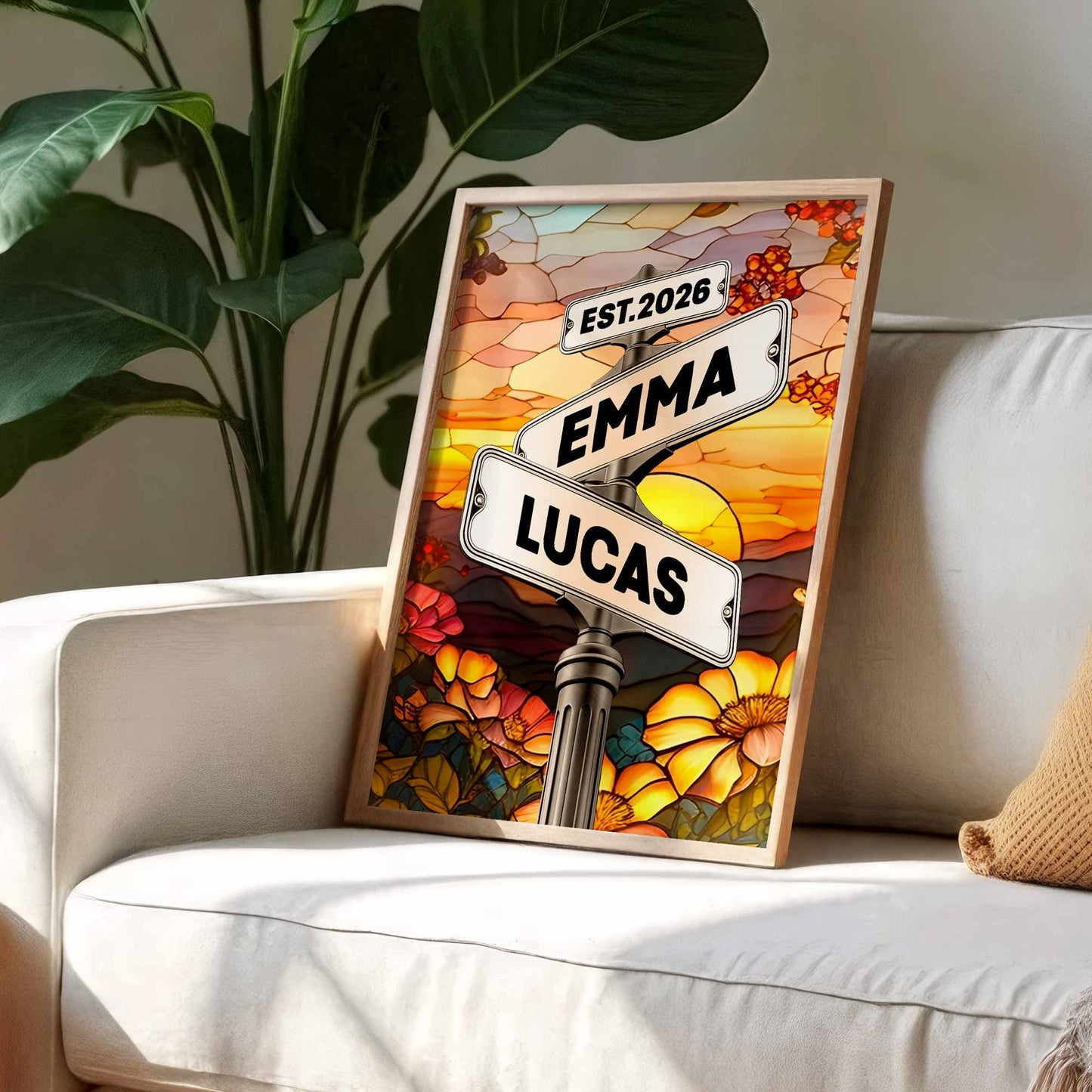 Under The Night Sky, A Timeless Bond, Moon And Street Signs