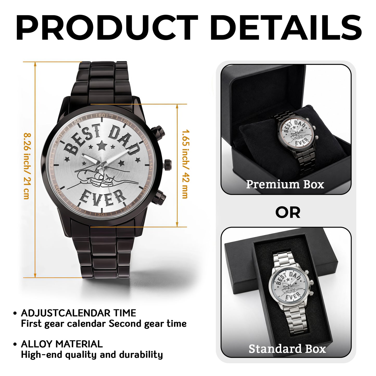 Bassist Life Bass Guitar 3D Suncatcher Colorful Music Art - Personalized Custom Men's Watch - MUSIC157_CUMWA