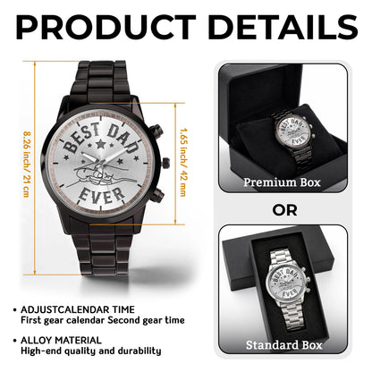 Bassist Life Bass Guitar 3D Suncatcher Colorful Music Art - Personalized Custom Men's Watch - MUSIC157_CUMWA