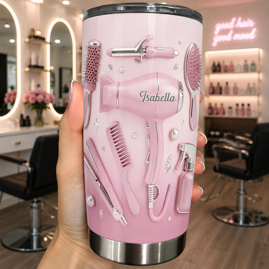 Be Bold Be Beautiful Personalized Hair Dryer And Salon Tools - Personalized Custom Stainless Steel Tumbler 20oz 30oz - JBS252_TB