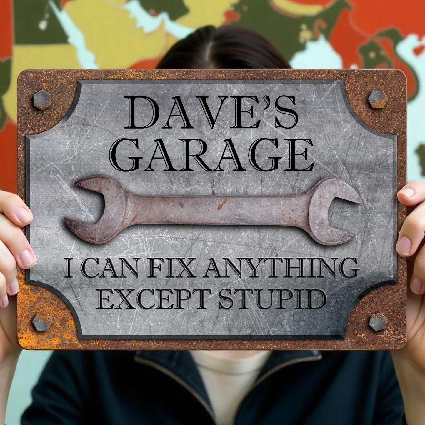 I Can Fix Anything Except Stupid, Wrench