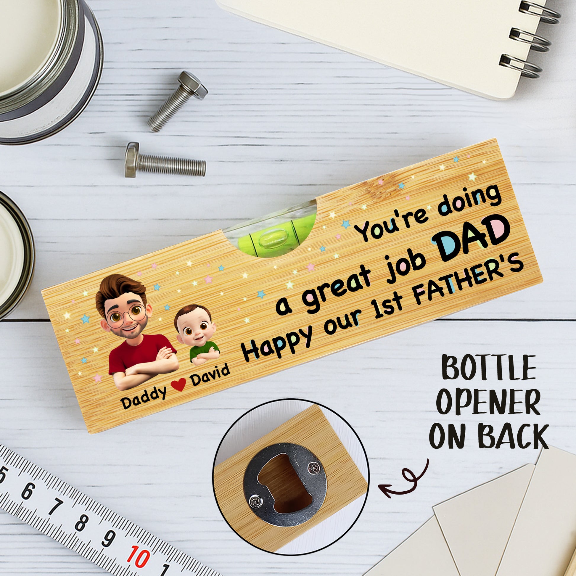 You're Doing a Great Job Dad Happy Our 1st Father's, Cartoon Portraits