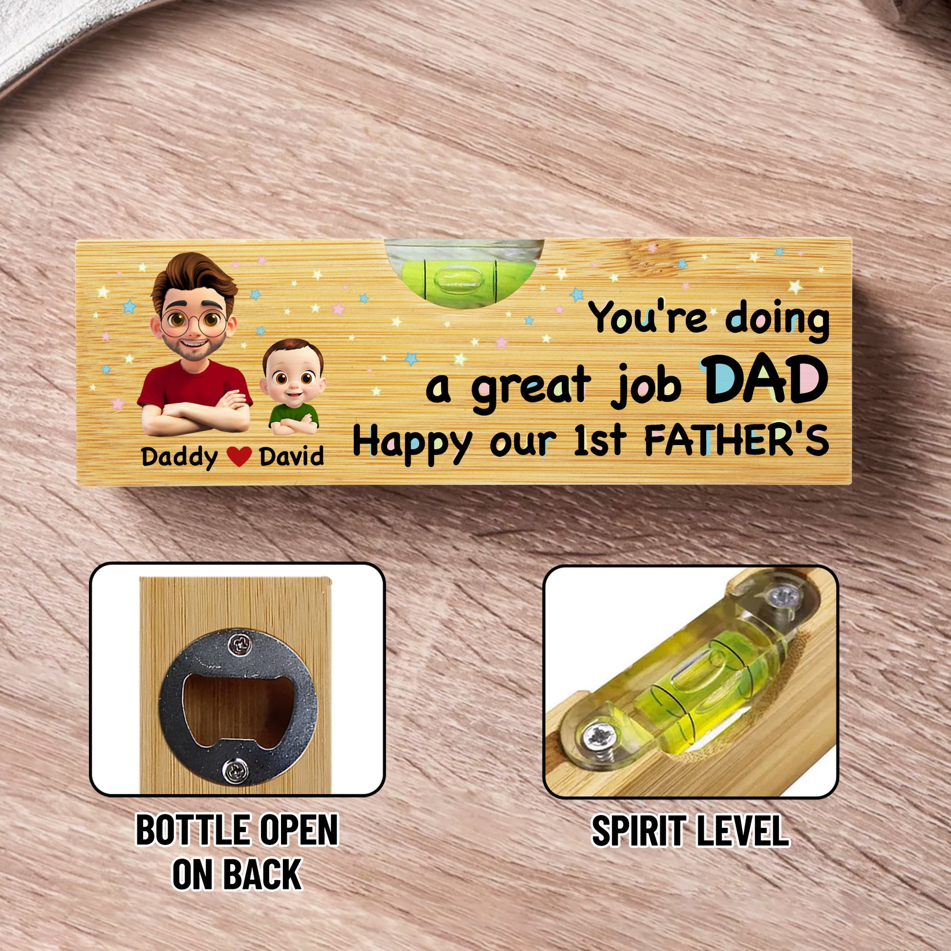 You're Doing a Great Job Dad Happy Our 1st Father's, Cartoon Portraits