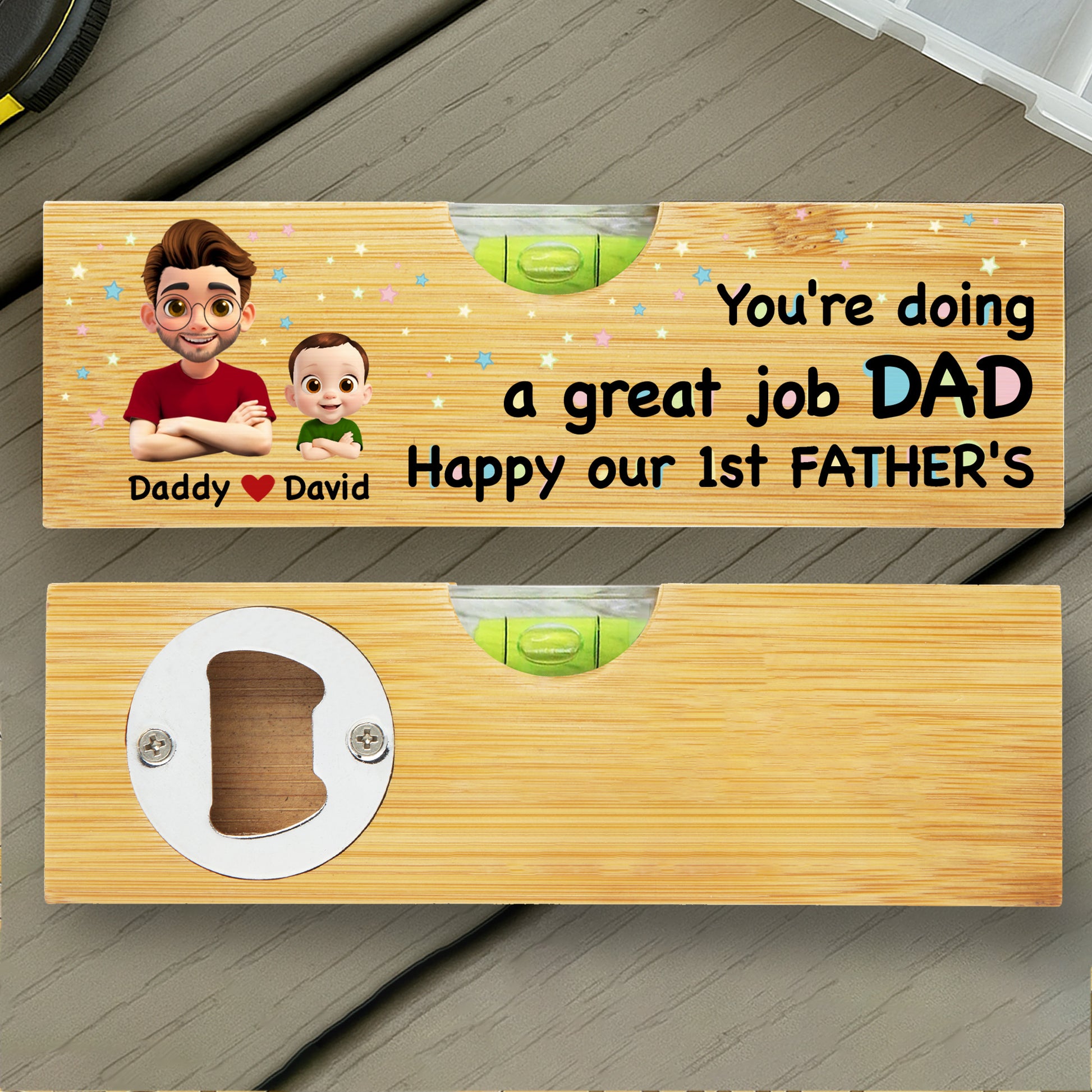 You're Doing a Great Job Dad Happy Our 1st Father's, Cartoon Portraits