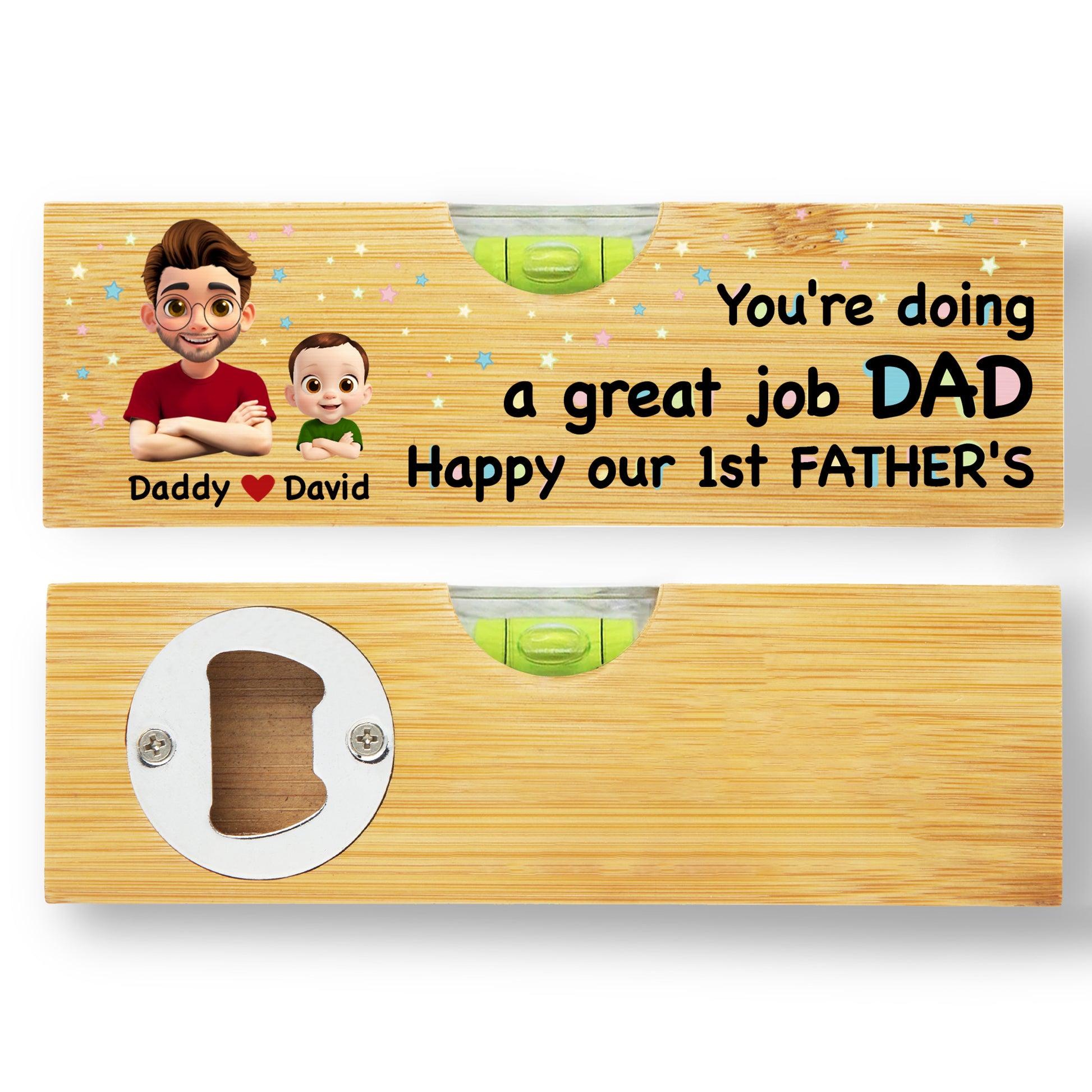 You're Doing a Great Job Dad Happy Our 1st Father's, Cartoon Portraits