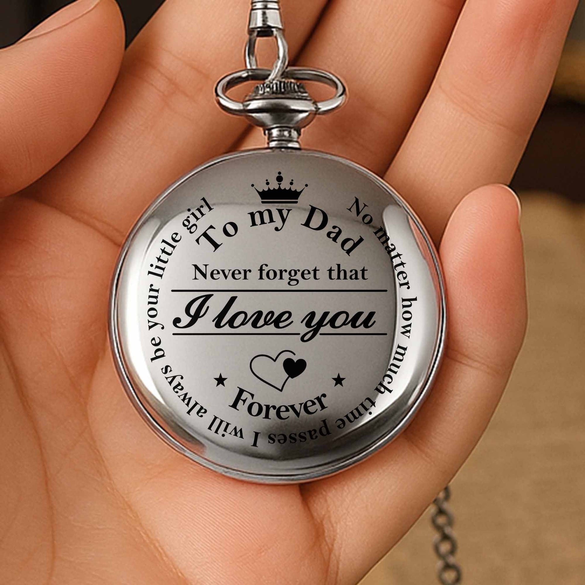 To My Dad, Never Forget That I Love You, Crown and Hearts