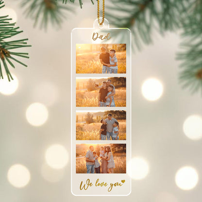 We Love You Family Photos Ornament