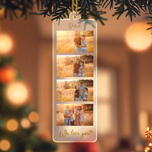 We Love You Family Photos Ornament