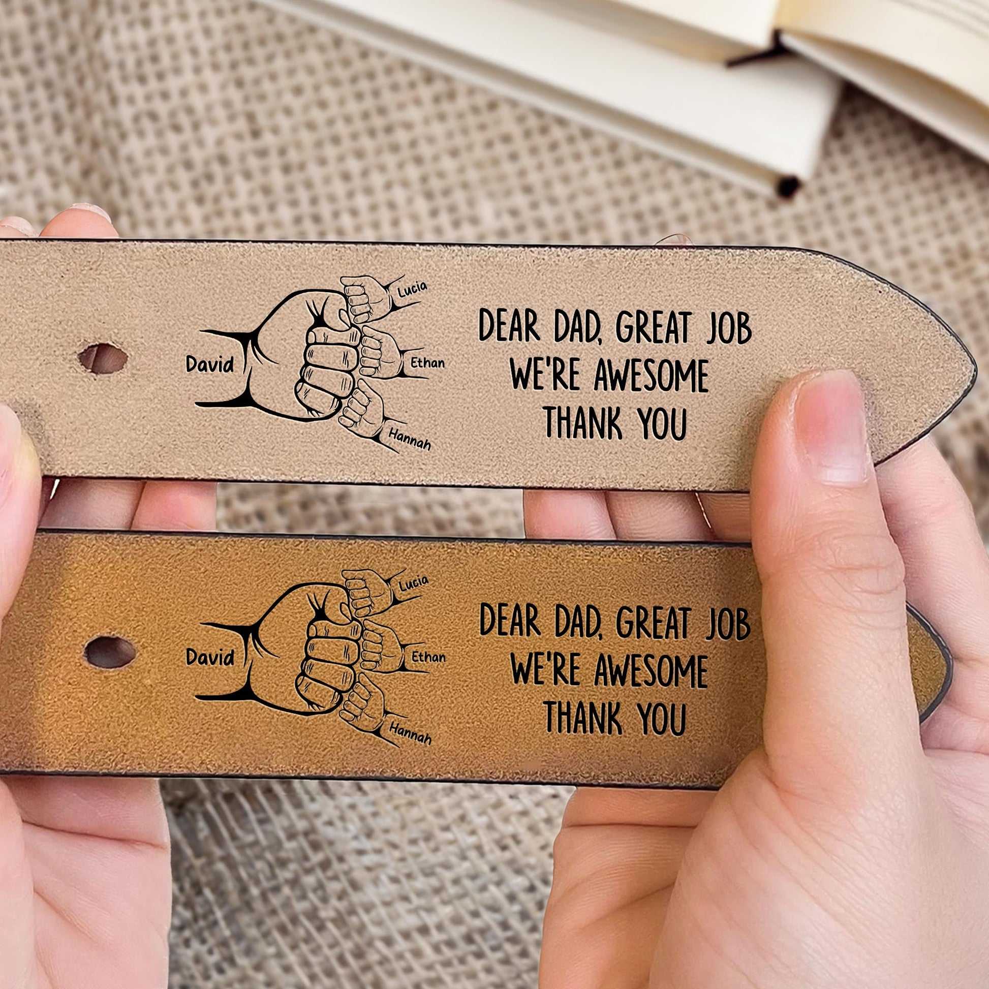 Dear Dad, Great Job We're Awesome Thank You, Handshakes
