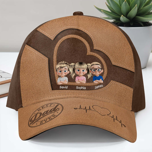 Best Dad Ever, Heartbeat and Customizable Family Portraits