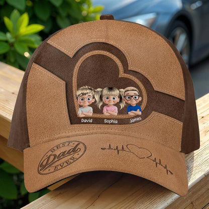Best Dad Ever, Heartbeat and Customizable Family Portraits
