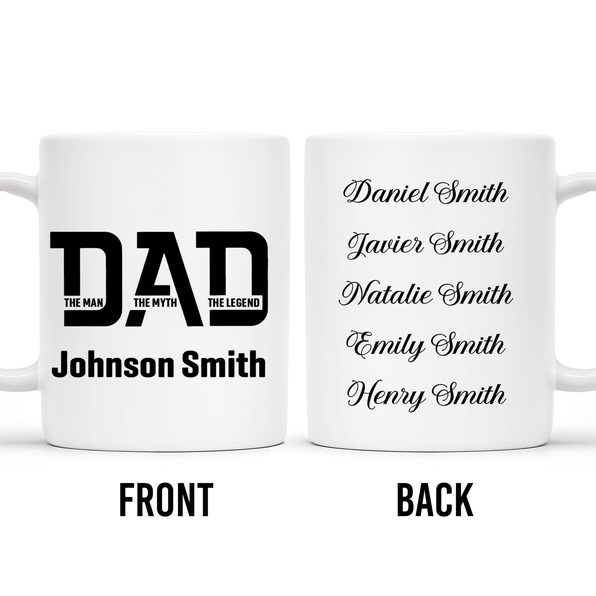 Dad The Man The Myth The Legend Custom Mug