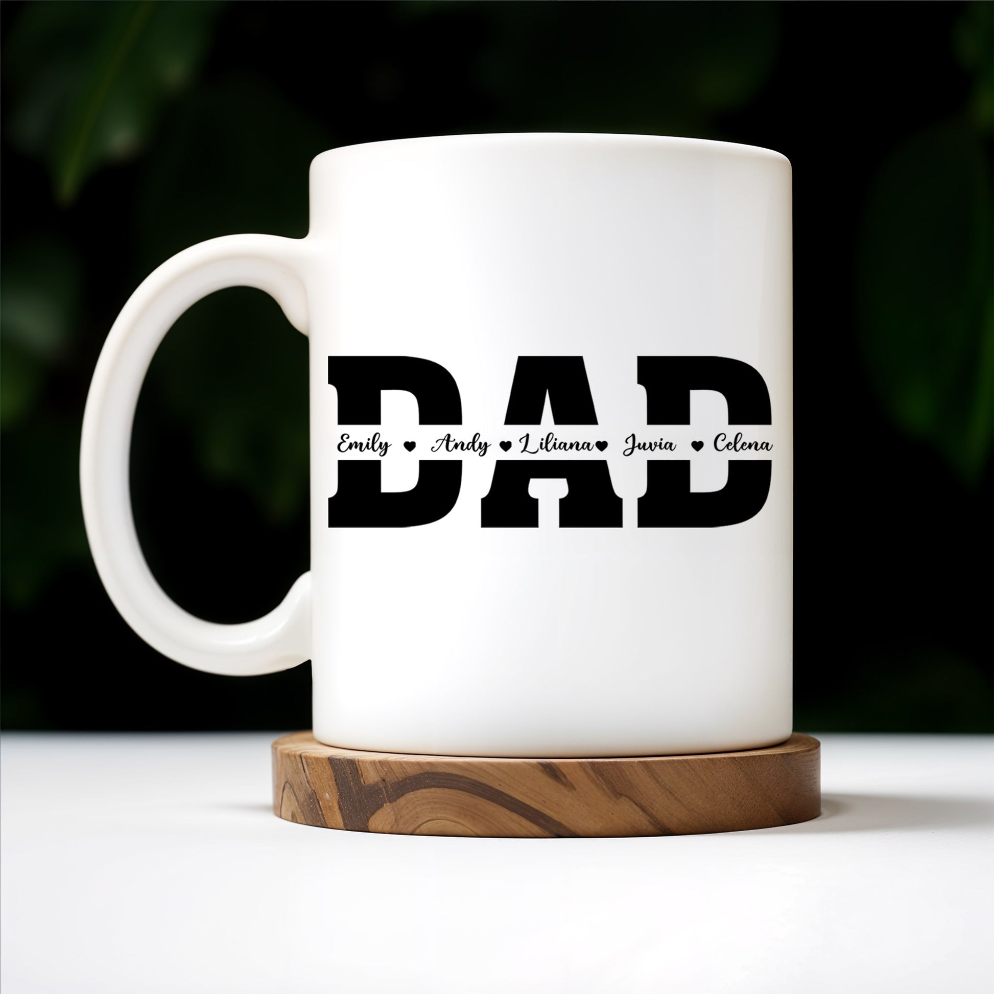 Dad The Man, The Legend, The Heart Of Our Family Mug