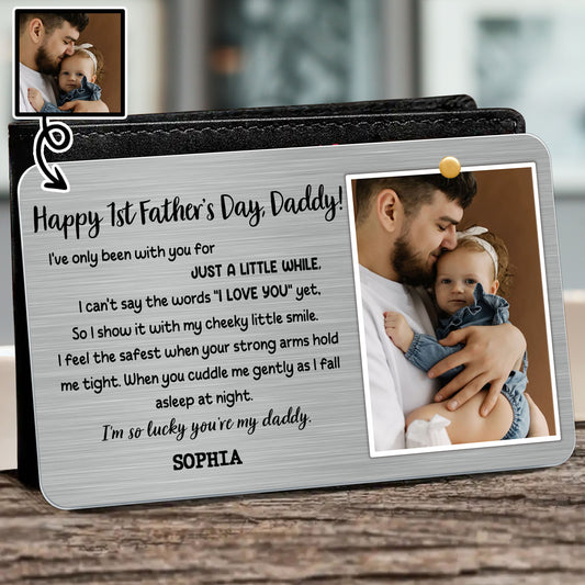 Happy 1st Father's Day, Daddy, Photo Of Father And Baby
