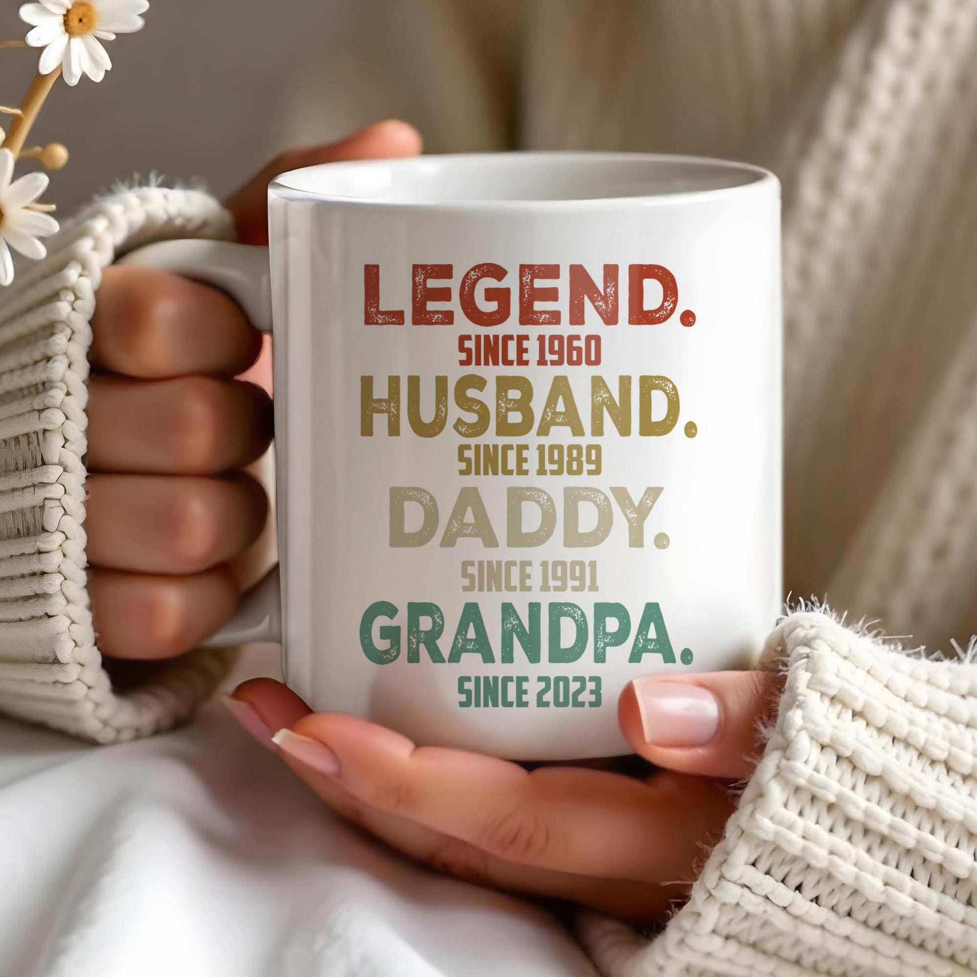 Legend Husband Daddy Grandpa Tribute Mug