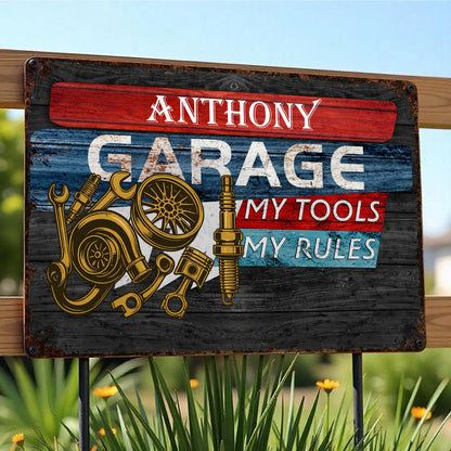 Garage My Tools My Rules with Tools and Gears Design