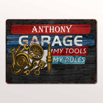 Garage My Tools My Rules with Tools and Gears Design