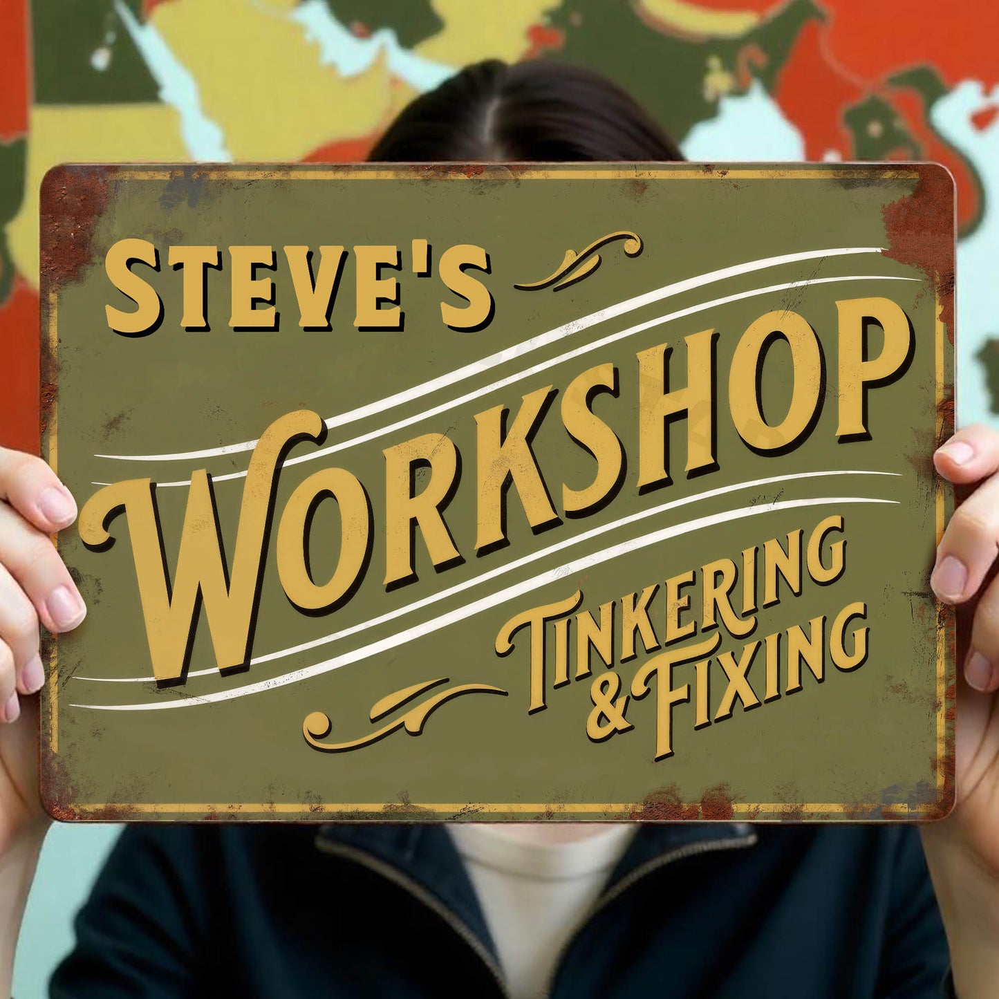 Steve's Workshop Tinkering & Fixing Sign