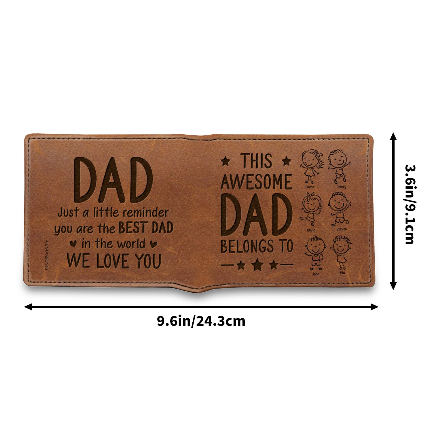 This Awesome Dad Belongs To, Stick Figures and Stars