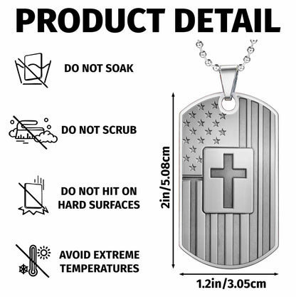 Show Your Faith And Patriotism With American Flag And Cross