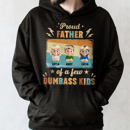 Proud Father Of A Few Dumbass Kids, Stars And Lightning Bolts