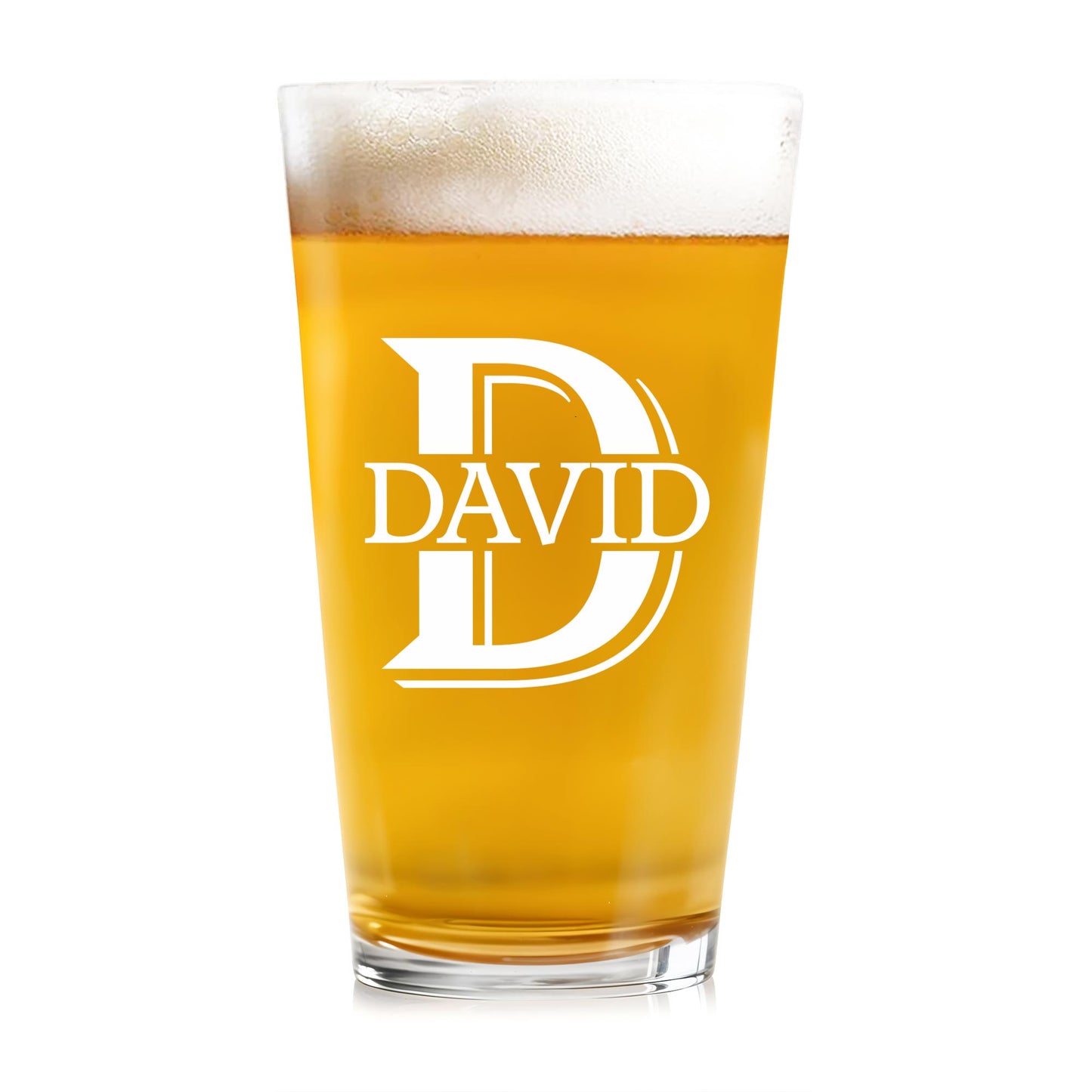 Customized Monogram Beer Glass