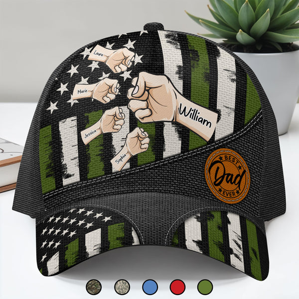 Best Dad Ever, Handshake and Flag Pattern