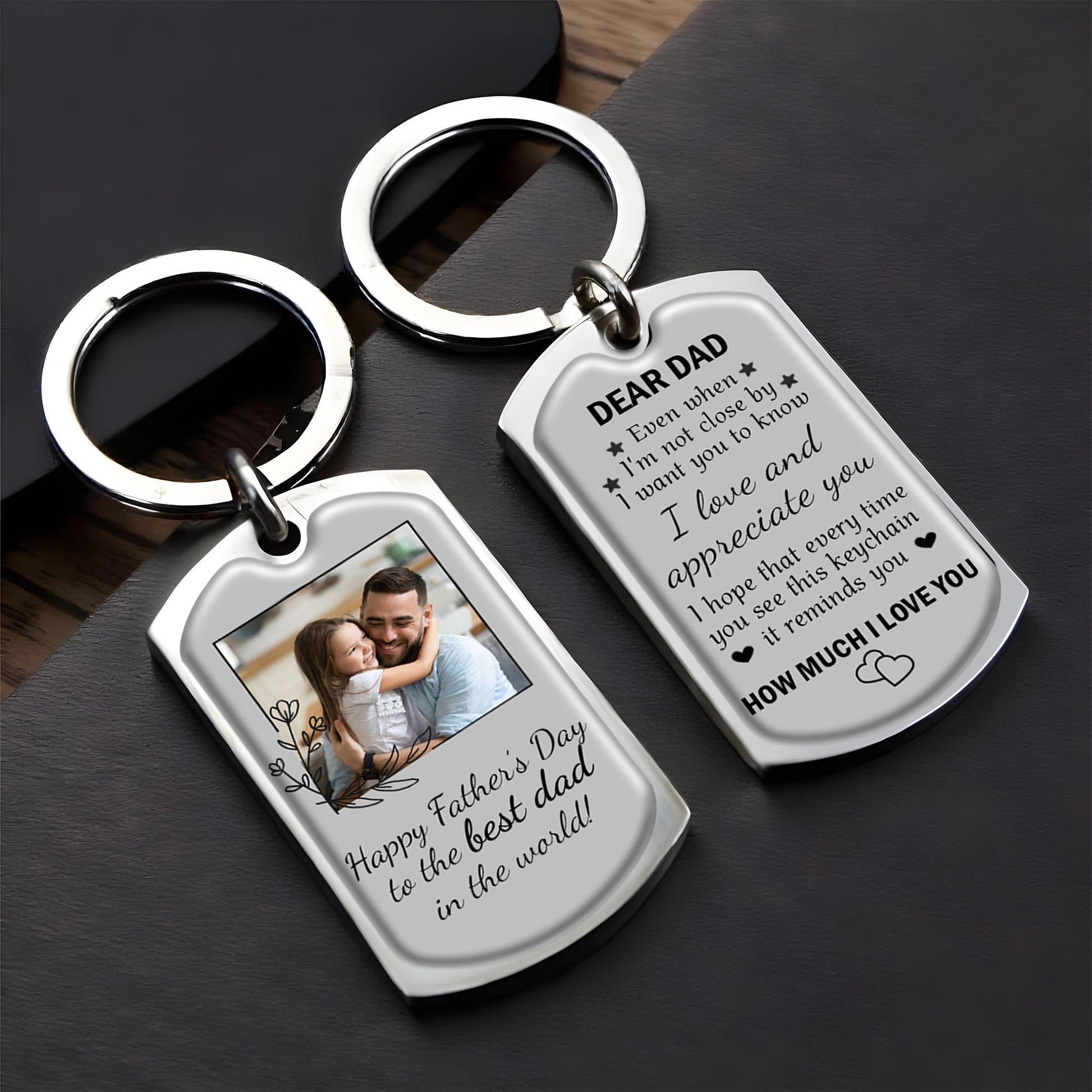 Dear Dad, Even When I'm Not Close By, Keychain