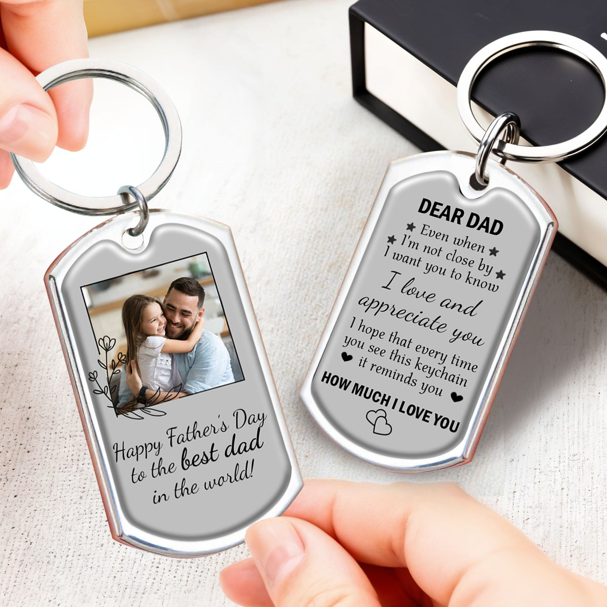 Dear Dad, Even When I'm Not Close By, Keychain