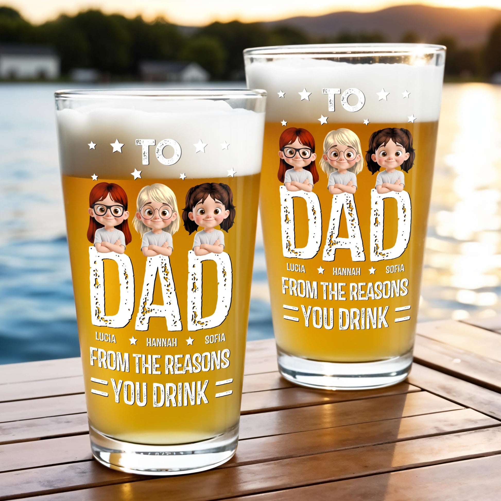 To Dad From The Reasons You Drink, Cartoon Characters of Children