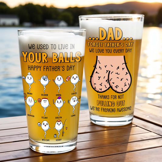 We Used To Live In Your Balls Happy Father's Day, Sperm Characters And Testicles