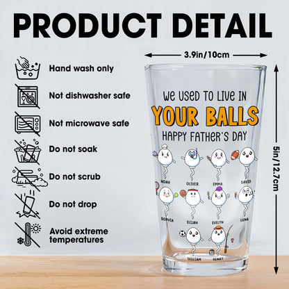 We Used To Live In Your Balls Happy Father's Day, Sperm Characters And Testicles