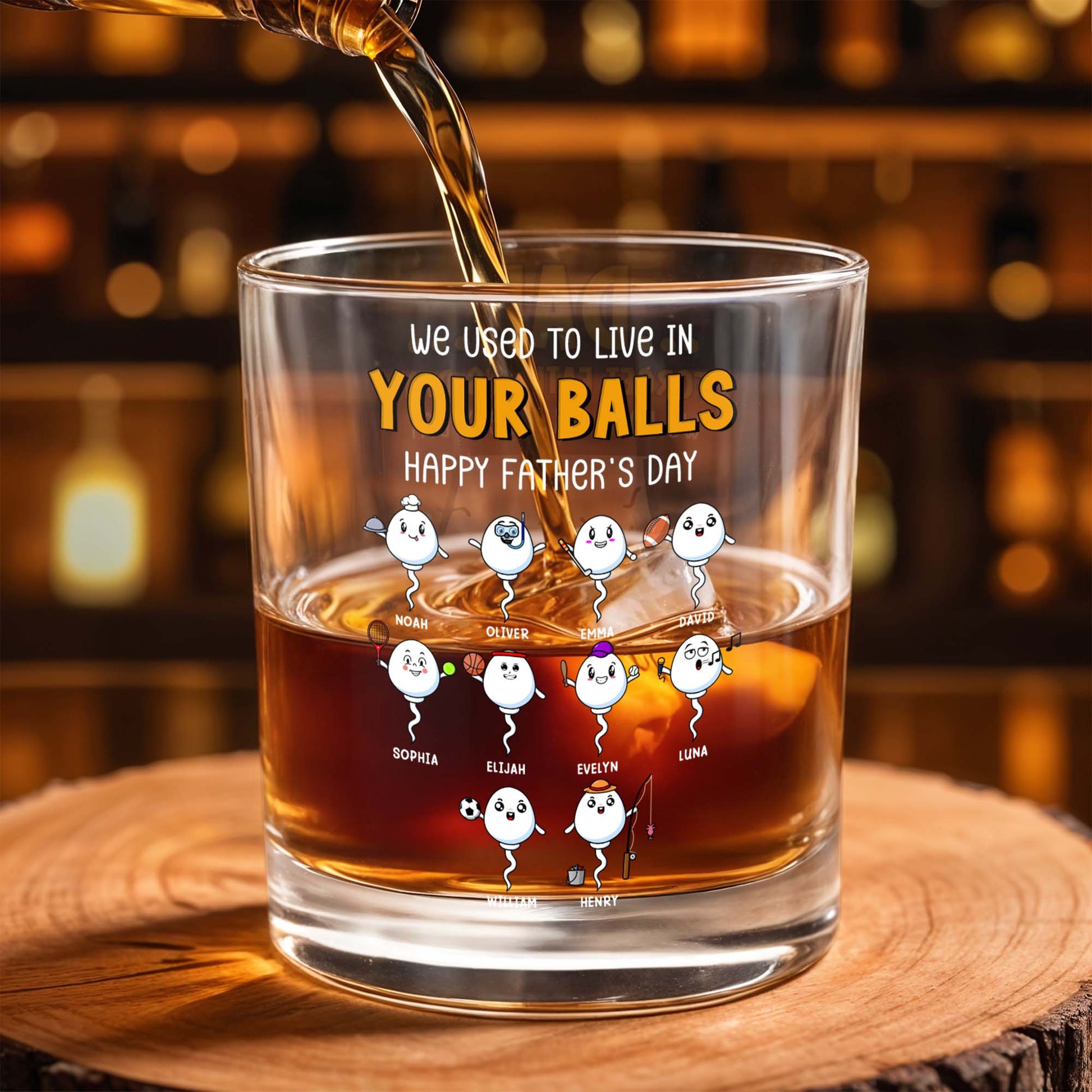 We Used To Live In Your Balls, Happy Father's Day, Cartoon Sperms