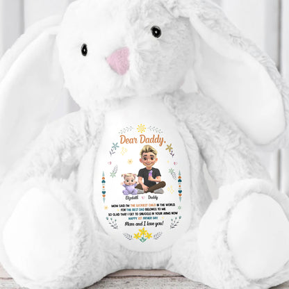 Dear Daddy, Mom Said The Best Daddies Belong To The World, Cartoon Characters And Heart