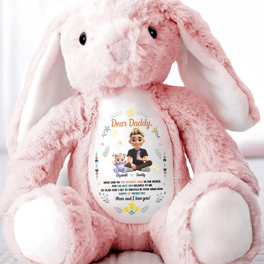 Dear Daddy, Mom Said The Best Daddies Belong To The World, Cartoon Characters And Heart