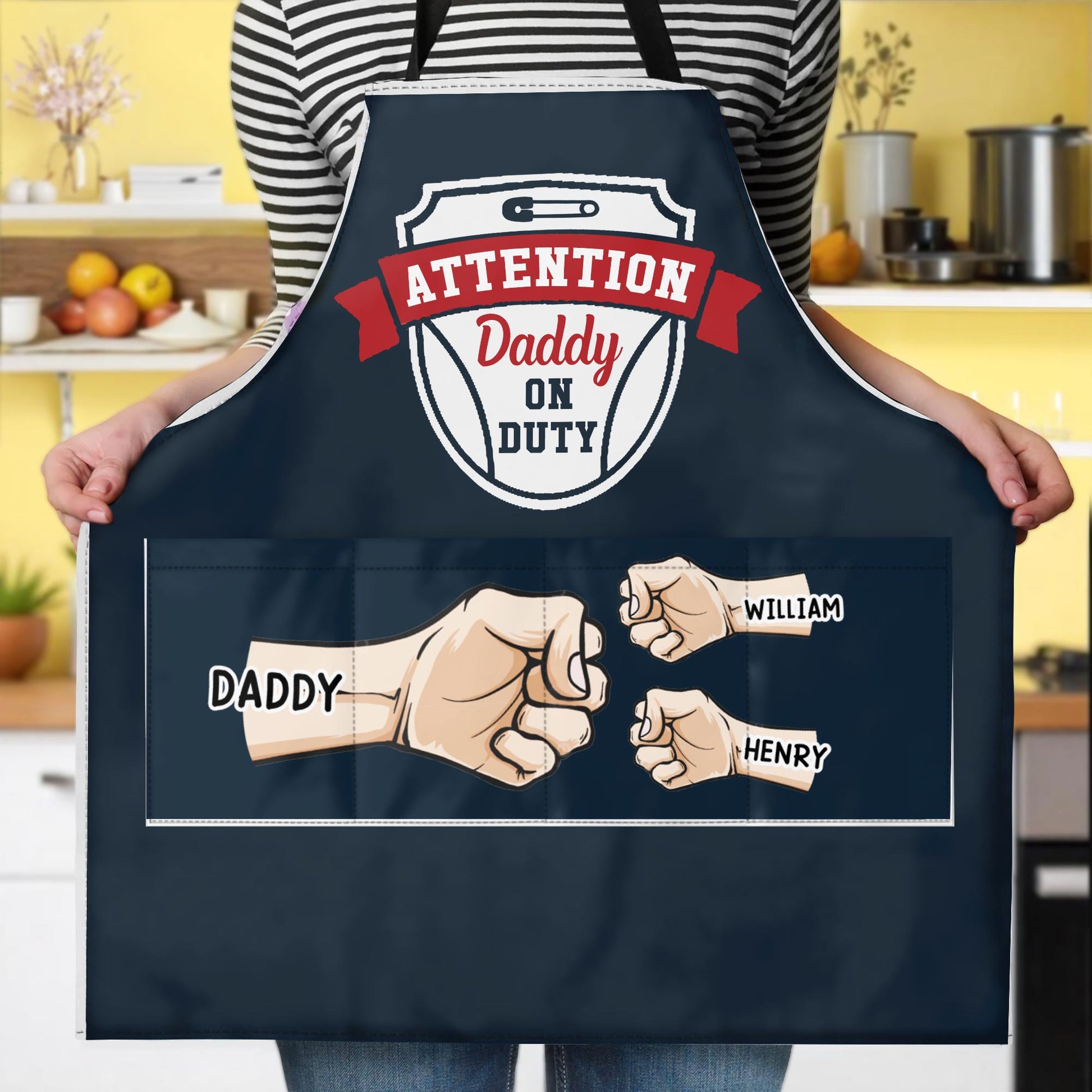 Attention Daddy On Duty, Fist Bump