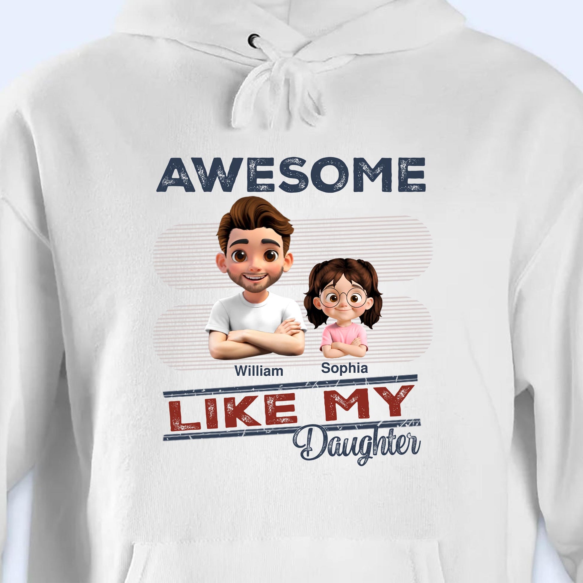 Awesome Like My Daughter Cartoon Style