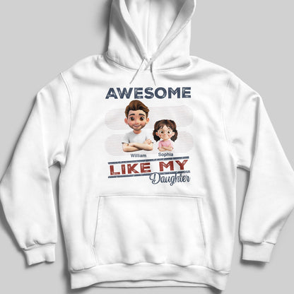 Awesome Like My Daughter Cartoon Style